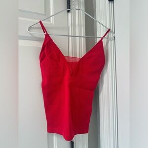 Free People Intimately Red Textured Top